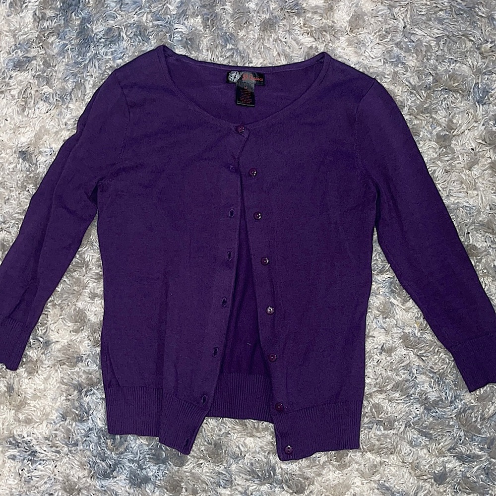 J&J Purple Cardigan